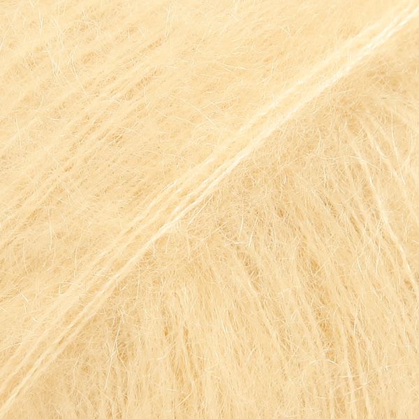 DROPS Kid-Silk Uni Colour garn - 25g - Vanilj DROPS Kid-Silk Uni Colour garn - 25g - Vanilj