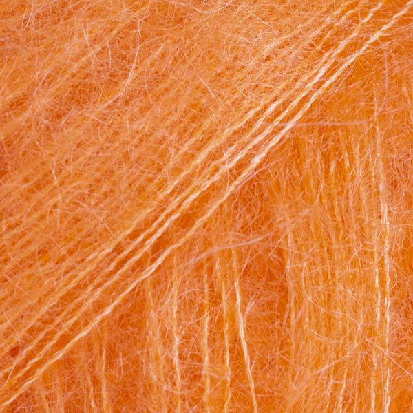 DROPS Kid-Silk Uni Colour garn - 25g - Elektrisk Orange DROPS Kid-Silk Uni Colour garn - 25g - Elektrisk Orange