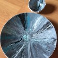 Kundbild Pouring medium Liquitex 946 ml: Här har jag gjort ett fat &...