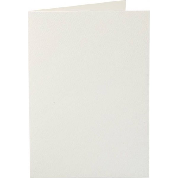 Kort - rvit - 10,5 x 15 cm - 10 st