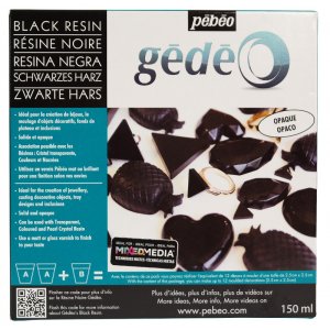 Resin Epoxi - Pebeo - Svart Crystal resinkit 150ml Resin Epoxi - Pebeo - Svart Crystal resinkit 150ml