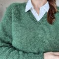 Kundbild DROPS Kid-Silk Uni Colour garn - 25g - Mörk grön (19)