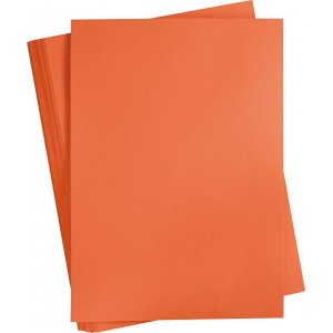 Färgad Kartong - orange - A2 - 180 g - 100 ark Färgad Kartong - orange - A2 - 180 g - 100 ark