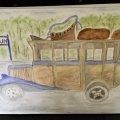 Kundbild Akvarellfärg W&N Cotman Water Brush Pen set 12: Akvarellmålning tillbarnbarn som...