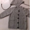Kundbild Viking garn Baby Ull 50g - Grå (313): Tröja och mössa till mitt barnbarn...