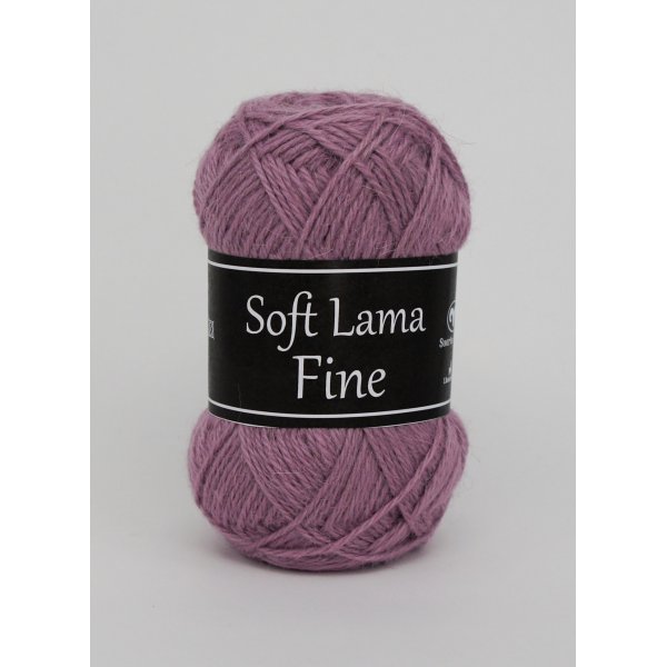 Svarta Fret Soft Lama Fine garn 50g