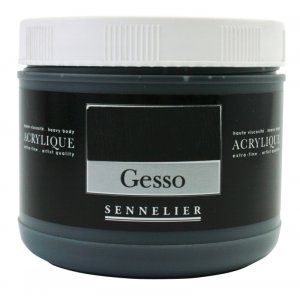Akrylmedium Sennelier 500 Ml - Black Gesso Akrylmedium Sennelier 500 Ml - Black Gesso