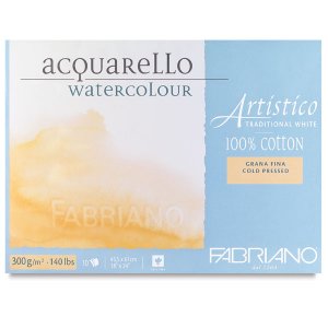 Fabriano akvarellblock 300 g fin gräng Fabriano akvarellblock 300 g fin gräng