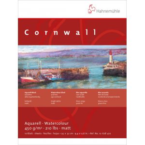 Akvarellblock Hahnemühle Cornwall 450g Grov Akvarellblock Hahnemühle Cornwall 450g Grov