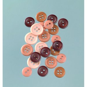 Knappar 10 - 15 mm - beige / brun 40 g naturlig Knappar 10 - 15 mm - beige / brun 40 g naturlig