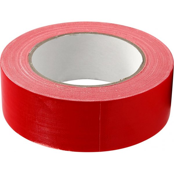 Textiltejp - rd - 25 m
