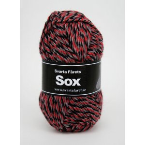 Sox 50g - Grå/röd/svart (05) Sox 50g - Grå/röd/svart (05)