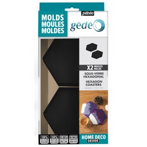 Modellering - Pebeo Gédéo - Hexagonal silikonform 2-pack Modellering - Pebeo Gédéo - Hexagonal silikonform 2-pack