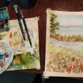 Kundbild Akvarellfärg W&N Cotman -Målarbox 16+3 färger: "Near Alta"
30*40...