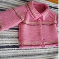 Kundbild Viking garn Baby Ull 50g - Rosa (361): Babykofta