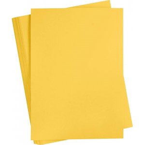 Färgad Kartong - solgul - A2 - 180 g - 100 ark Färgad Kartong - solgul - A2 - 180 g - 100 ark