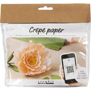 Mini DIY Kit Kräppapper - Pion Mini DIY Kit Kräppapper - Pion
