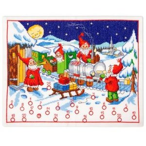 Kalender tomtar & tåg Kalender tomtar & tåg