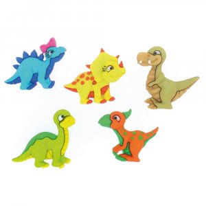 Multifärgade knappar 23x19 - 27x22 mm - Dino Multifärgade knappar 23x19 - 27x22 mm - Dino