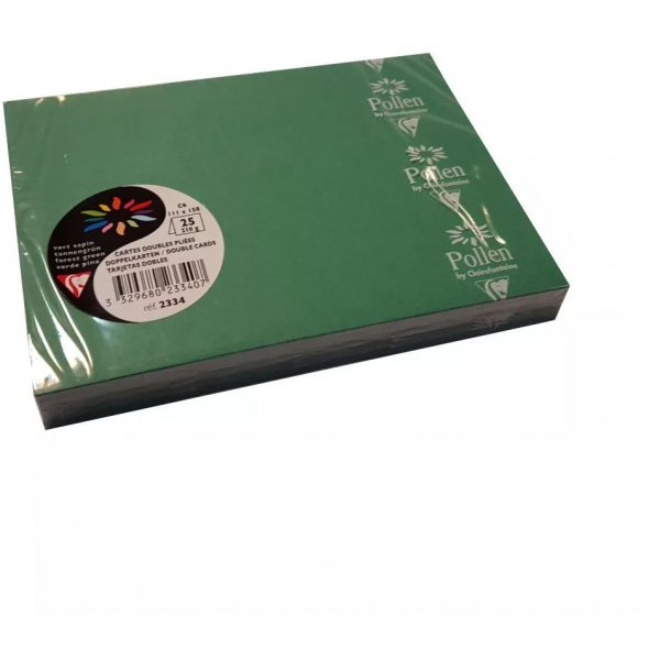 Pollen Dubbelkort 111x158 - 25-pack - Skog grn
