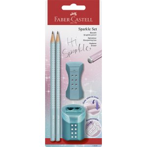 Blyertspennset - Faber-Castell - Sparkle - BC+Acc. - Ocean Blyertspennset - Faber-Castell - Sparkle - BC+Acc. - Ocean