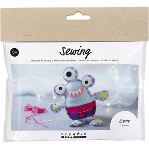 Mini DIY Kit Sömnad, mixade färger, Filtmonster Mini DIY Kit Sömnad, mixade färger, Filtmonster