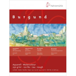 Akvarellblock Hahnemühle Burgund 250g Grov Akvarellblock Hahnemühle Burgund 250g Grov