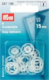 Tryckknappar (fastsys) av plast genomskinliga Tryckknappar (fastsys) av plast genomskinliga