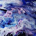 Kundbild Pouring medium Liquitex 237 ml: Testade att göra fluidpaint....
