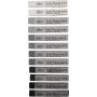 Gallery torrpastell - svart/vit harmoni - 12 st