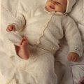 Kundbild Viking garn Baby Ull 50g - Marin (326): Håller på med en baby kofta....