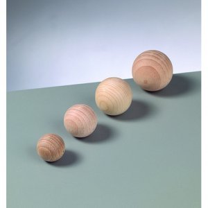 Obehandlade träbollar - utan hål (flera valbara storlekar) Obehandlade träbollar - utan hål (flera valbara storlekar)