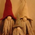 Kundbild Viking garn Hobbygarn 50g - Röd (950): Mycket nöjd bra garn att tova
