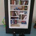 Kundbild Miniatyr 3 x 1,5 cm - svart Symaskin nostalgisk