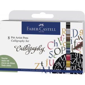 Kalligrafipennset - Faber-Castell - 8 pennor Kalligrafipennset - Faber-Castell - 8 pennor