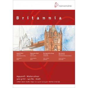 Akvarellblock Hahnemühle Britannia 300g Matt Akvarellblock Hahnemühle Britannia 300g Matt