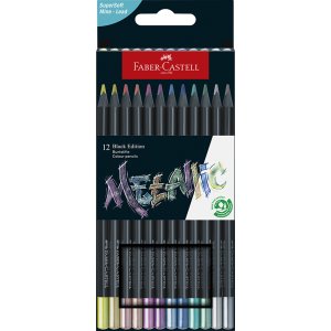 Färgpennset - Faber-Castell - Redline Black Edition - Metallic Färgpennset - Faber-Castell - Redline Black Edition - Metallic