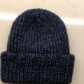 Kundbild Viking garn Baby Ull 50g - Marin (326): Blev en varm och skön sotarmössa...